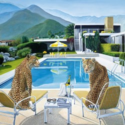 Palm Springs Style by Steve Tandy - Box Canvas sized 30x30 inches. Available from Whitewall Galleries